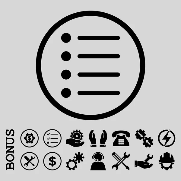 Elementy płaskie wektor zaokrąglona ikona z Bonus — Wektor stockowy