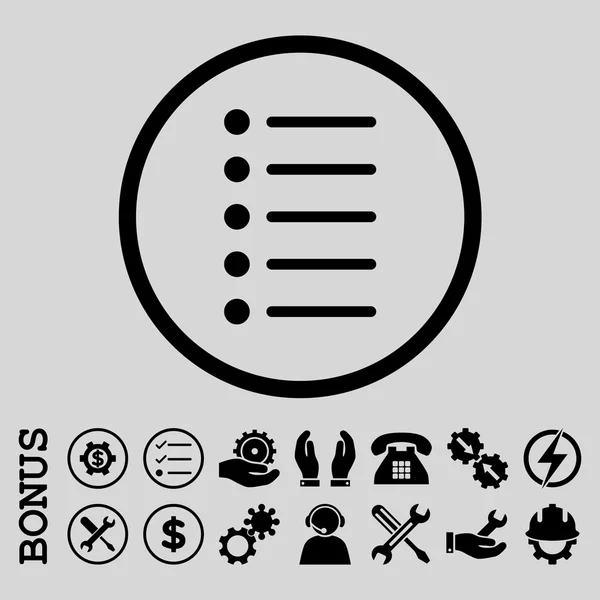 Articles Icône vectorielle arrondie plate avec bonus — Image vectorielle