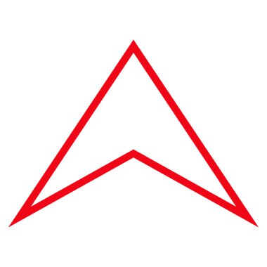 Anahat vektör simge yukarı ok ucu