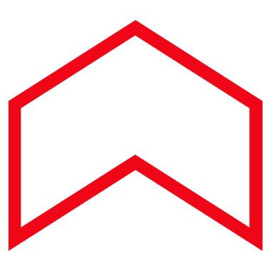 Kontur vektör simge yukarı ok ucu