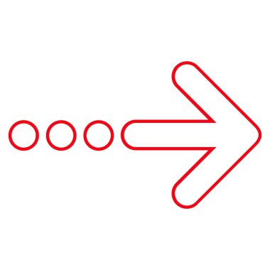 Sağ kontur vektör simge göndermek