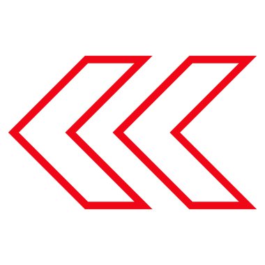 Shift Sol ince çizgi vektör simgesi