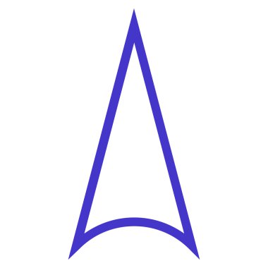 Anahat vektör simge yukarı ok ucu