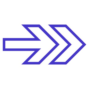 Yön şu ince çizgi vektör simgesi