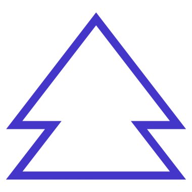 Yön yukarı anahat vektör simgesi