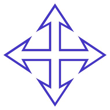 Oklar kontur vektör simgesini genişletin