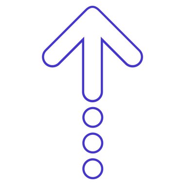 İnce çizgi vektör simge gönder