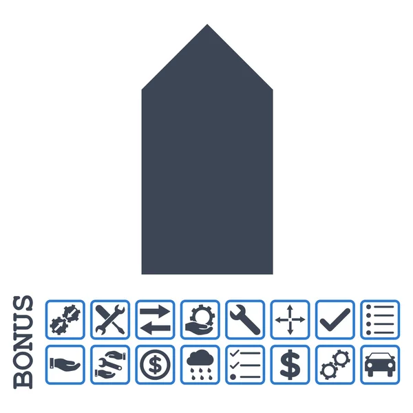 Dirección Subir Icono de vector plano con bonificación — Archivo Imágenes Vectoriales