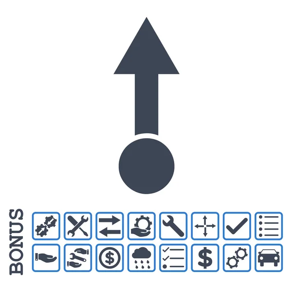 Levante el icono de vector plano con bonificación — Archivo Imágenes Vectoriales