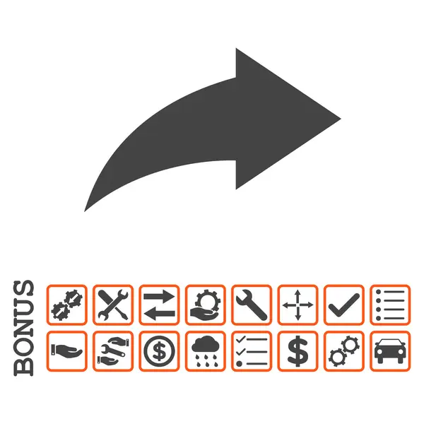 Refazer ícone de vetor plano com bônus —  Vetores de Stock