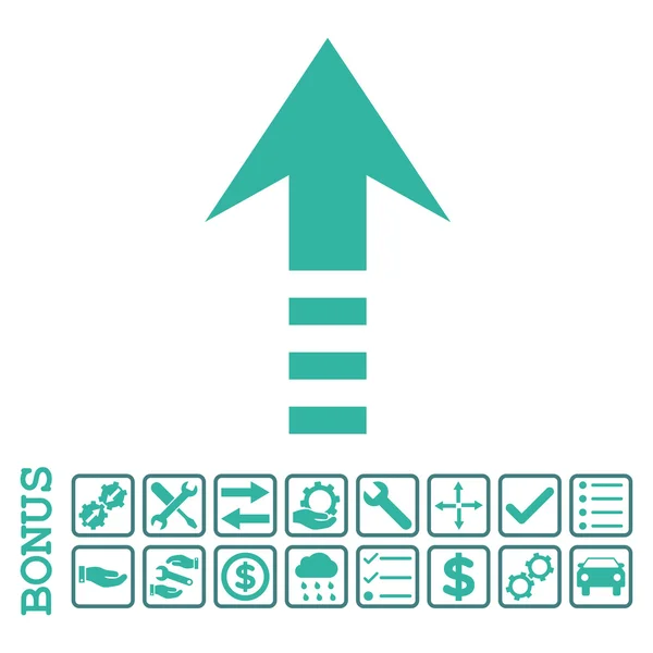 보너스와 함께 평면 벡터 아이콘을 보내 — 스톡 벡터