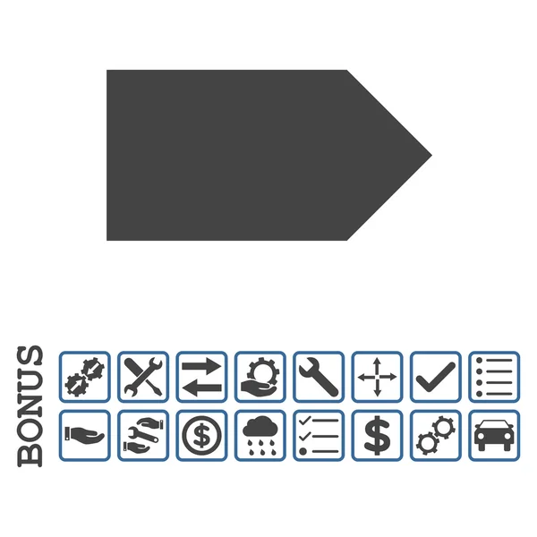 Dirección Icono plano derecho del vector con la prima — Archivo Imágenes Vectoriales