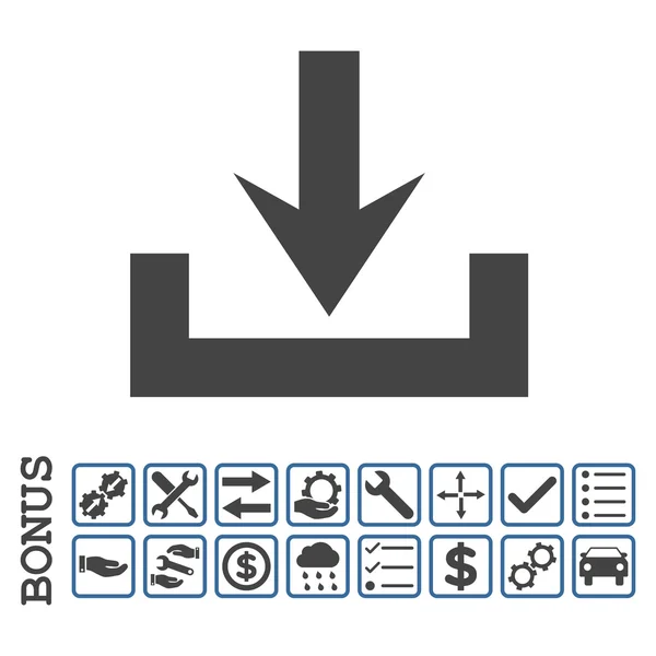 Descargas Icono de vector plano con bonificación — Archivo Imágenes Vectoriales