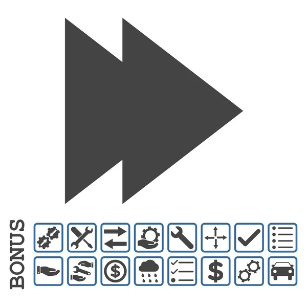 Mover el icono plano derecho del vector con la prima — Archivo Imágenes Vectoriales