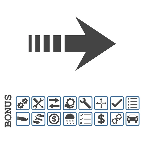 Küldjön jobb lapos Vector Icon bónusz — Stock Vector