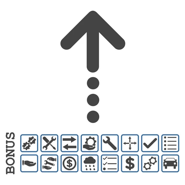 Flaches Vektorsymbol mit Bonus senden — Stockvektor