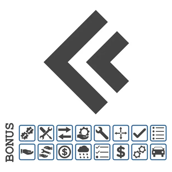 Shift izquierda plana Vector icono con bonificación — Archivo Imágenes Vectoriales
