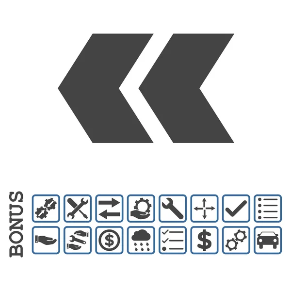 Shift izquierda plana Vector icono con bonificación — Archivo Imágenes Vectoriales