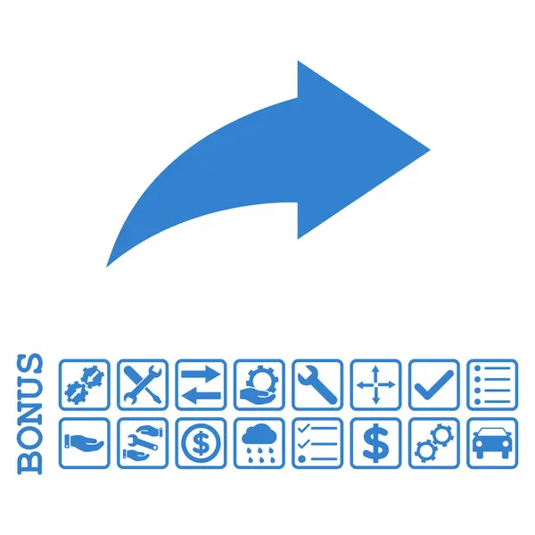 Refazer ícone de vetor plano com bônus — Vetor de Stock