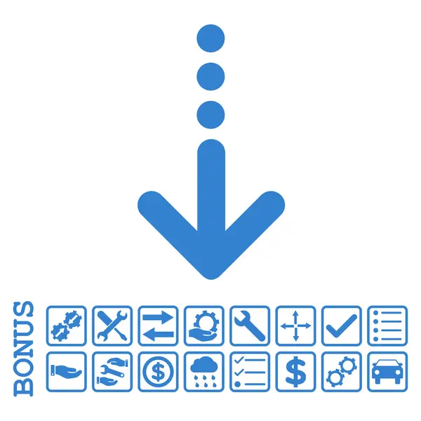 Flaches Vektorsymbol mit Bonus abschicken — Stockvektor