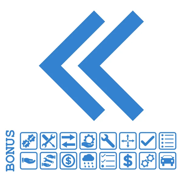 Shift izquierda plana Vector icono con bonificación — Archivo Imágenes Vectoriales