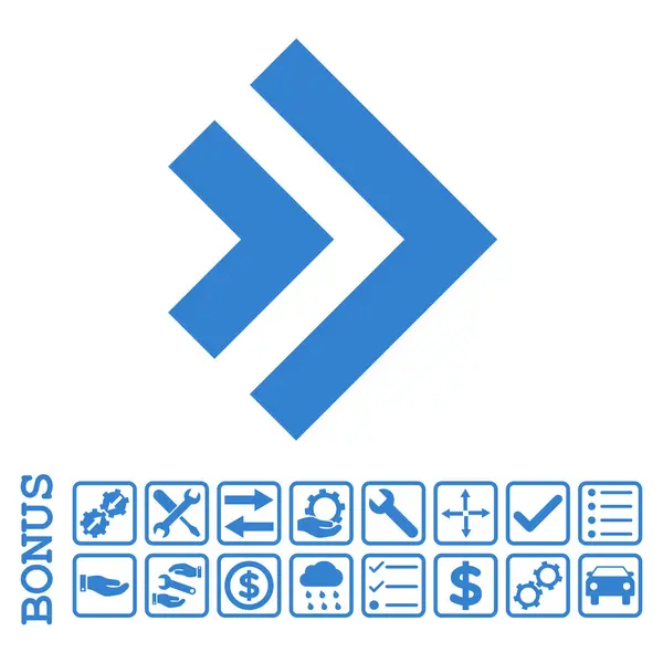 Icono plano derecho del vector del cambio con la prima — Archivo Imágenes Vectoriales