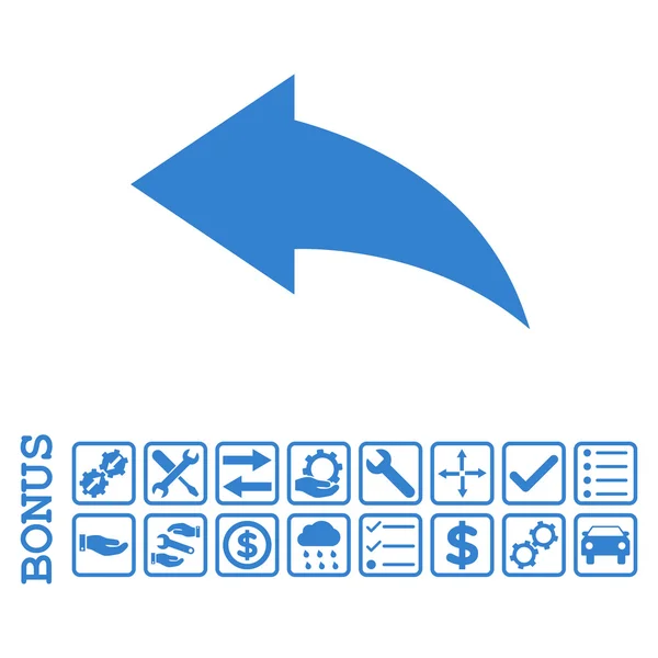 Desfazer ícone de vetor plano com bônus — Vetor de Stock