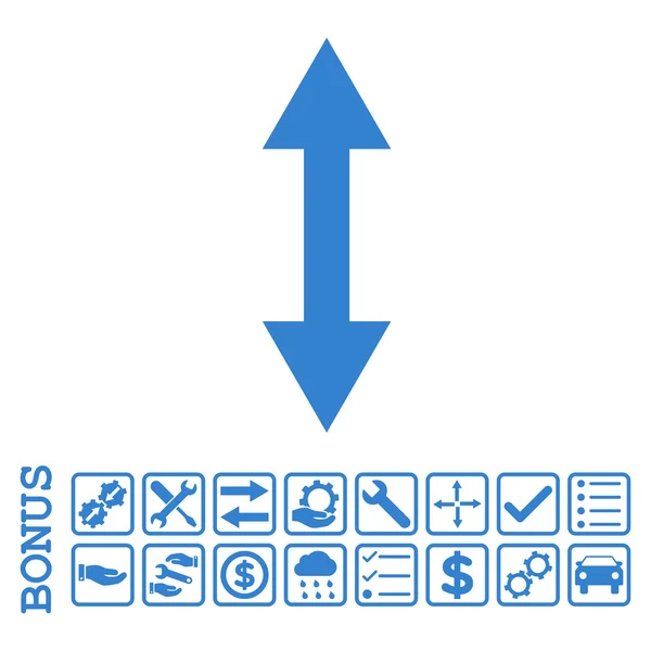 Vertical Flip plano Vector icono con bono — Archivo Imágenes Vectoriales