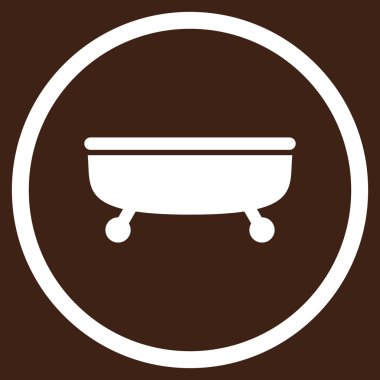 Küvet Düz Vektör Simgesi