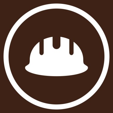 Oluşturucu işçisi düz vektör simgesi