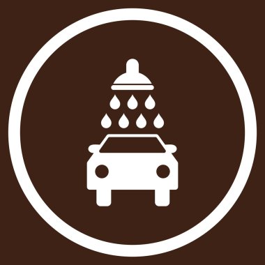 Araba Yıkama Düz Vektör Simgesi