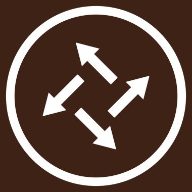 Santrifüj oklar düz vektör simgesi