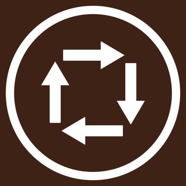 Dolaşım oklar düz vektör simgesi