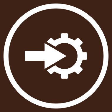 COG Tümleştirme düz vektör simgesi