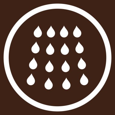 Damla düz vektör simgesi