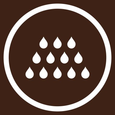 Damla düz vektör simgesi