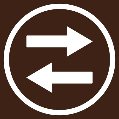 Yatay Çevir okları vektör simge düz