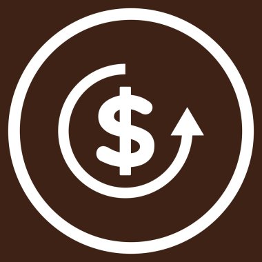 Düz vektör simge iade