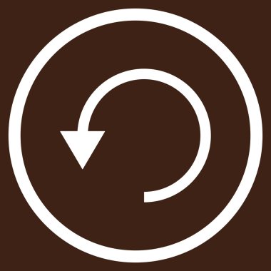 Saatin tersi yönde düz vektör simge döndürmek