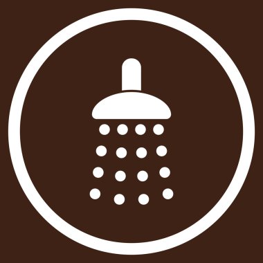 Duş düz vektör simgesi