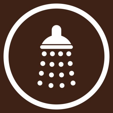 Duş düz vektör simgesi