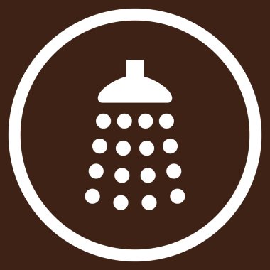 Duş düz vektör simgesi