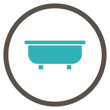 Küvet Düz Vektör Simgesi