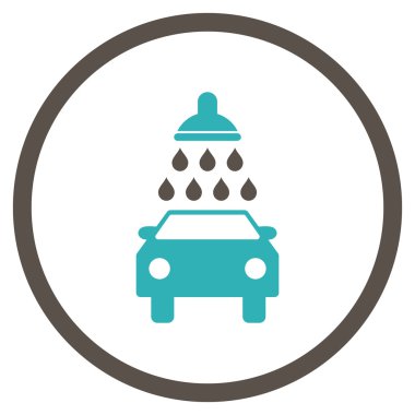 Araba Yıkama Düz Vektör Simgesi