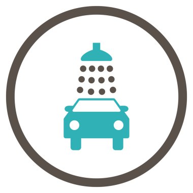 Araba Yıkama Düz Vektör Simgesi