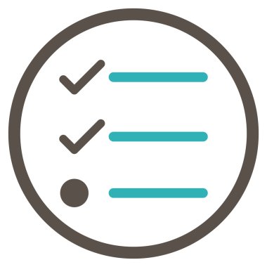 Kontrol Listesi Düz Vektör Simgesi