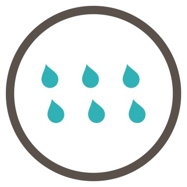 Damla düz vektör simgesi