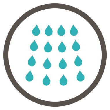 Damla düz vektör simgesi