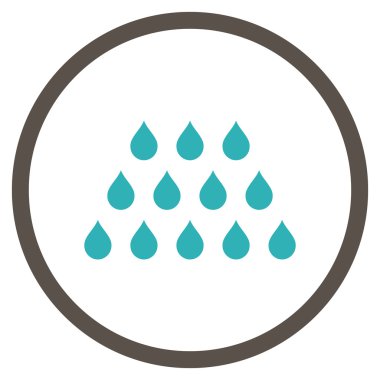 Damla düz vektör simgesi