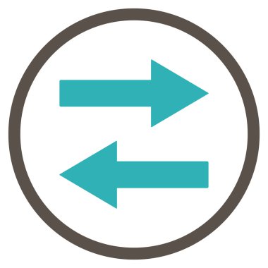 Yatay Çevir okları vektör simge düz